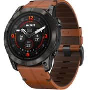 Garmin Epix Pro Gen 2  Sapphire Edition Carbon Grey DLC Titanium With Chestnut Leather Band Smartwatch 51mm 010-02804-30
