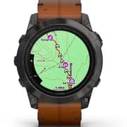 Garmin Epix Pro Gen 2  Sapphire Edition Carbon Grey DLC Titanium With Chestnut Leather Band Smartwatch 51mm 010-02804-30