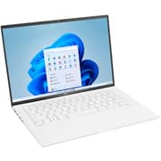 LG gram (2022) Laptop - 12th Gen / Intel Core i5-1240P / 14inch WUXGA / 512GB SSD / 8GB RAM / Intel Iris Xe Graphics / Windows 11 Home / English Keyboard / White / International Version - [14Z90Q-K.ARW5U1]