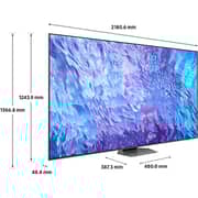 Samsung 98-inch Q80C Series QLED 4K Smart TV with Neural Quantum Processor 4K AI Upscaling – QA98Q80CAUXZN - 2023