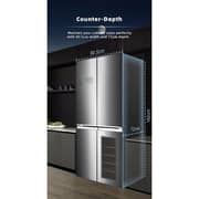 Hoover French Door Refrigerator 595L Silver - HXD-K755-S