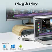Promate 9-in-1 USB-C Hub 4K Multi-Display Hub with Dual HDMI