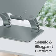 Promate Stylish Laptop Stand Grey