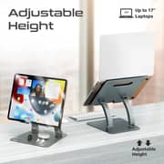 Promate Stylish Laptop Stand Grey