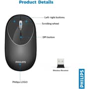 Philips Wireless Mouse Black