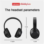 Lenovo ThinkPlus TH10 Wireless On‑Ear Headset - Black