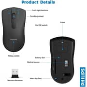Philips Wireless Mouse Black