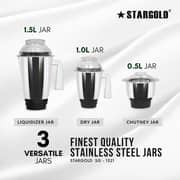 Stargold 3-in-1 Mixer Grinder 800W Blue SG-1321