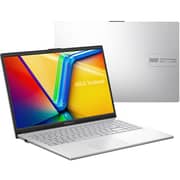 Asus Vivobook Go 15 (2023) Laptop - Intel Core i3-N305 / 15.6inch FHD / 256GB SSD / 8GB RAM / Shared Intel UHD Graphics / Windows 11 Home / English & Arabic Keyboard / Cool Silver / Middle East Version - [E1504GA-NJ084W]