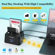 Wavlink USB 3.0 To SATA External Hard Drive Docking Station Black