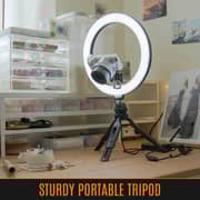 Streamplify 10 Ring Light With Tripod and 2 Mounts 26cm