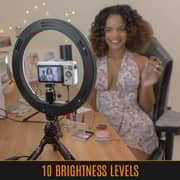 Streamplify 10 Ring Light With Tripod and 2 Mounts 26cm