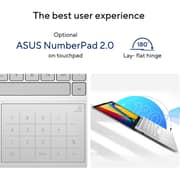 Asus Vivobook Go 14 (2023) Laptop - Intel Core i3-N305 / 14inch FHD / 256GB SSD / 8GB RAM / Shared Intel UHD Graphics / Windows 11 Home / English & Arabic Keyboard / Cool Silver / Middle East Version - [E1404GA-NK039W]