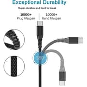 Go Des Type C to Type C Normal Cable 1m Black