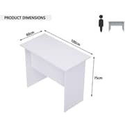 Mahmayi Writing Table With Power Module Strip 100x60x75 cm