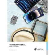 Momax 1-World 20W 3 Ports AC Travel Adapter Black