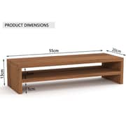 Mahmayi Monitor Stand Riser For Laptop Computer / TV Natural Walnut