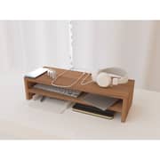 Mahmayi Monitor Stand Riser For Laptop Computer / TV Natural Walnut