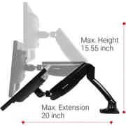 Mahmayi Modern Dual Monitor Adjustable Support Arm Black