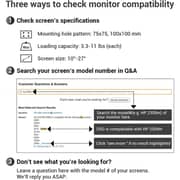 Mahmayi Modern Dual Monitor Adjustable Support Arm Black