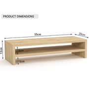 Mahmayi Monitor Stand Riser For Laptop/Computer/TV Natural Davos Oak