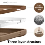 Eelago Silicone Case Cover Brown iPhone 13 Pro Max