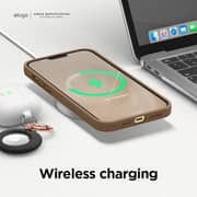 Eelago Silicone Case Cover Brown iPhone 13 Pro Max