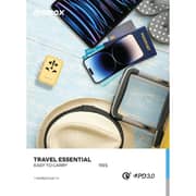 Momax 1-World 20W 3 Ports AC Travel Adapter USB-C/USB-A Yellow