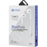 Zoook BluePods Wireless In Ear Earphones With Mic White