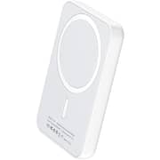 شاحن متنقل باور بانك 5000 مللي أمبير في الساعة يدعم ماج سيف وبلون أبيض موديل YP29 من يسيدو