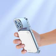 شاحن متنقل باور بانك 5000 مللي أمبير في الساعة يدعم ماج سيف وبلون أبيض موديل YP29 من يسيدو