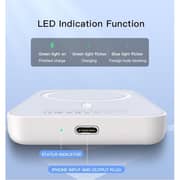 شاحن متنقل باور بانك 5000 مللي أمبير في الساعة يدعم ماج سيف وبلون أبيض موديل YP29 من يسيدو