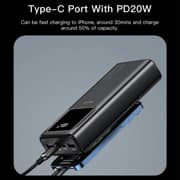 Yesido Power Bank 20000mAh Black YP30