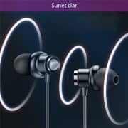 Yesido YH31 Stereo Wired In Ear Earphones Black