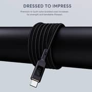 Aukey Nylon Braided USB-C To USB-C Cable 1.8m Black