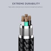 Aukey Nylon Braided USB-C To USB-C Cable 1.8m Black