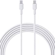 Aukey Nylon Braided USB-C To USB-C Cable 1.8m White