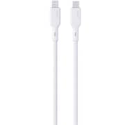 Aukey Nylon Braided USB-C To Lightning Cable 1m White