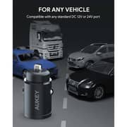 Aukey Dual Port 30W Car Charger Black