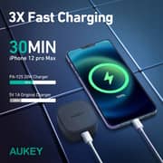 Aukey USB-C Charger With USB-C To Lightning Cable 1.2m Black