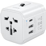Aukey Universal Travel Adapter White