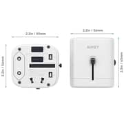 Aukey Universal Travel Adapter White