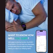 Aukey 43mm TFT Display, Heart Rate Monitor, Smartwatch, Black