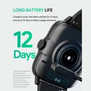 Aukey 43mm TFT Display, Heart Rate Monitor, Smartwatch, Black
