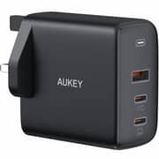 Aukey 3 Port GaN 90W Wall Charger Black