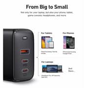 Aukey 3 Port GaN 90W Wall Charger Black