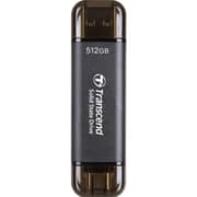 Transcend External SSD USB Type C/A 512GB Black TS512GESD310C