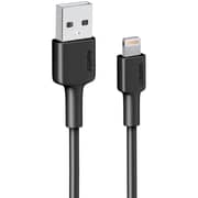 Aukey Nylon Braided Lightning Cable 0.9m Black