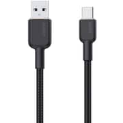 Aukey Nylon Braided USB-C Cable 0.9m Black