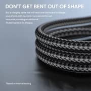 Aukey Nylon Braided USB-C Cable 0.9m Black
